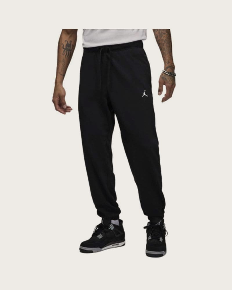 Pánske zateplené tepláky NIKE M J DF SPRT CSVR FLC PANT-010 BLACK WHITE