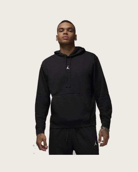 Pánska mikina s kapucňou NIKE M JORDAN DF SPRT CSVR FLC PO-010 BLACK WHITE