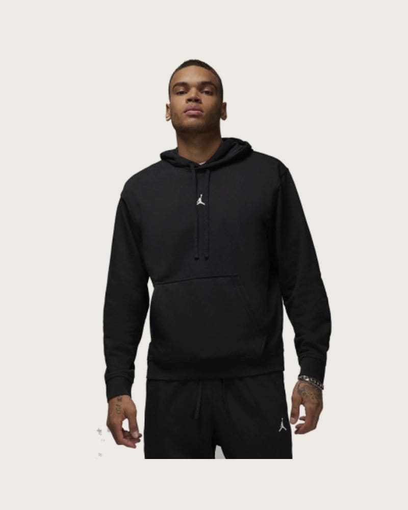 Pánska mikina s kapucňou NIKE M JORDAN DF SPRT CSVR FLC PO-010 BLACK WHITE