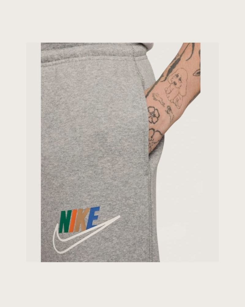 Pánske tepláky NIKE M NK CLUB BB OH PNT FTURA BLCK-063 DK GREY HEATHER SMOKE GRY – fotka 4