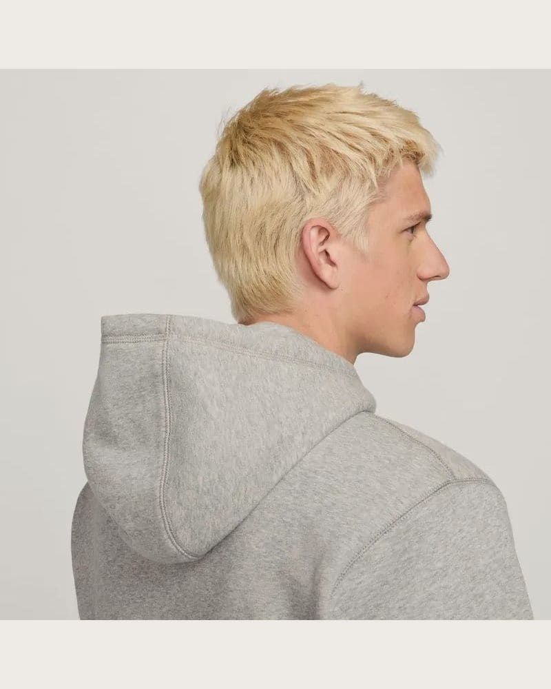 Pánska mikina s kapucňou NIKE M NK CLUB BB HDY FUTURA BLOCK-063 DK GREY HEATHER SMOKE GRY – fotka 5