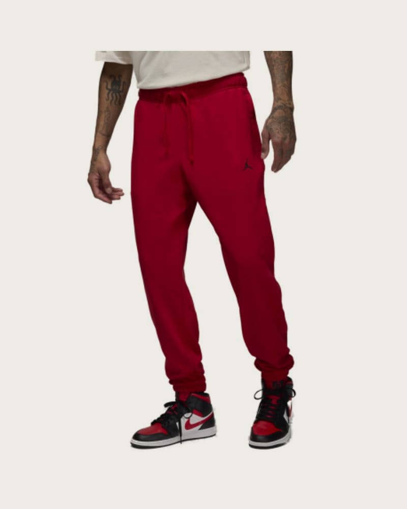 Pánske zateplené tepláky NIKE JORDAN DF SPRT CSVR FLC PANT-687 GYM RED BLACK