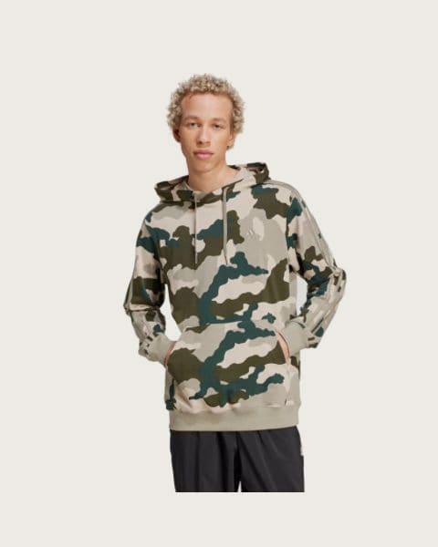 Pánska mikina s kapucňou ADIDAS M CAMO HD-IY6631-Green