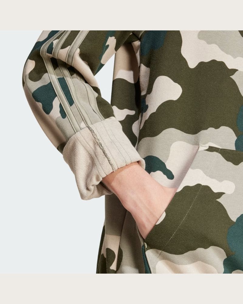 Pánska mikina s kapucňou ADIDAS M CAMO HD-IY6631-Green – fotka 6