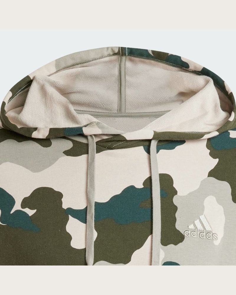 Pánska mikina s kapucňou ADIDAS M CAMO HD-IY6631-Green – fotka 7