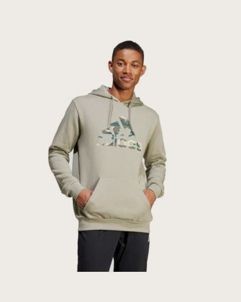 Pánska zateplená mikina s kapucňou ADIDAS M CAMO H-IY0740-Green