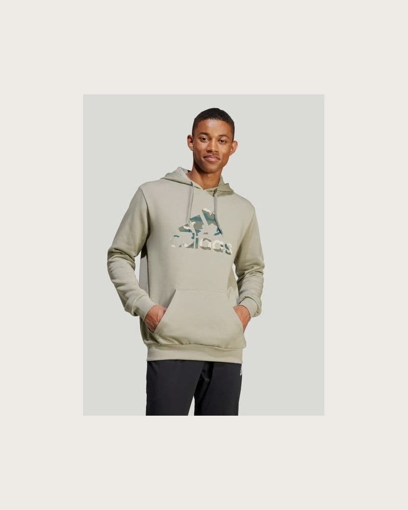 Pánska zateplená mikina s kapucňou ADIDAS M CAMO H-IY0740-Green – fotka 2