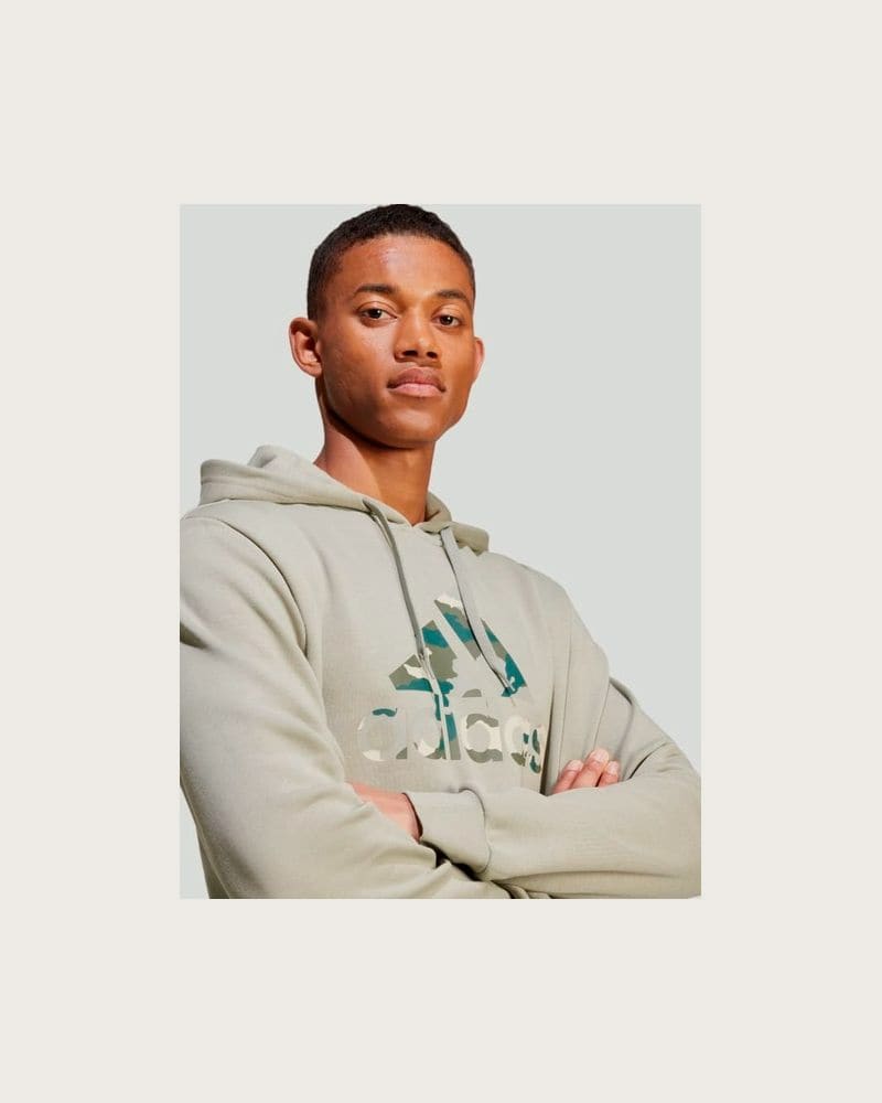 Pánska zateplená mikina s kapucňou ADIDAS M CAMO H-IY0740-Green – fotka 5