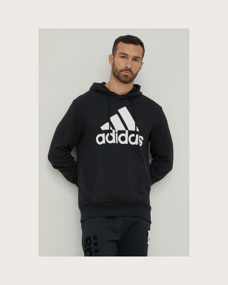 Pánska mikina s kapucňou ADIDAS M BL FT HD-IC9363-Black – fotka 2