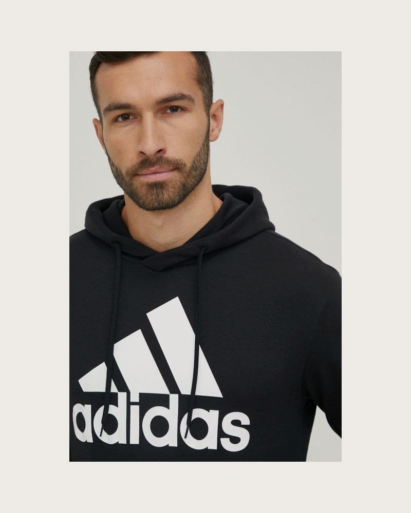 Pánska mikina s kapucňou ADIDAS M BL FT HD-IC9363-Black – fotka 5