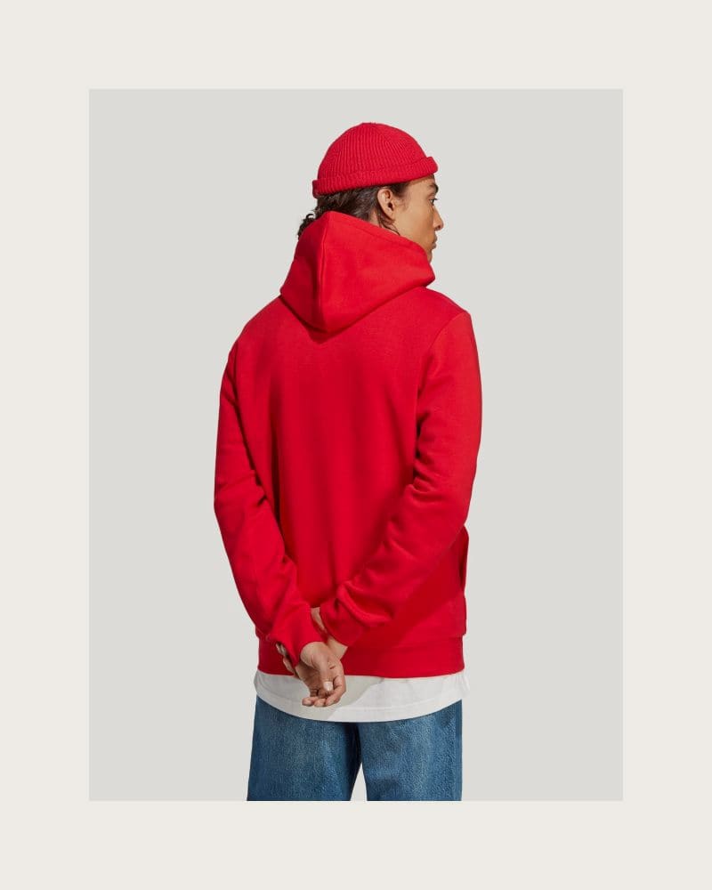 Pánska mikina s kapucňou ADIDAS M FEELCOZY HD-H47018-Red – fotka 4