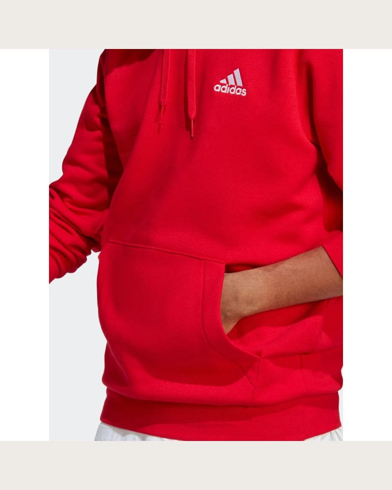 Pánska mikina s kapucňou ADIDAS M FEELCOZY HD-H47018-Red – fotka 6