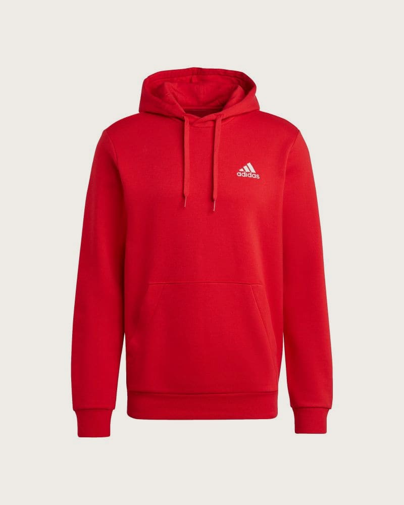 Pánska mikina s kapucňou ADIDAS M FEELCOZY HD-H47018-Red – fotka 8