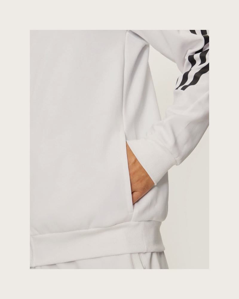 Pánska mikina so zipsom ADIDAS M FI 3S FZ-JJ4158-White – fotka 6