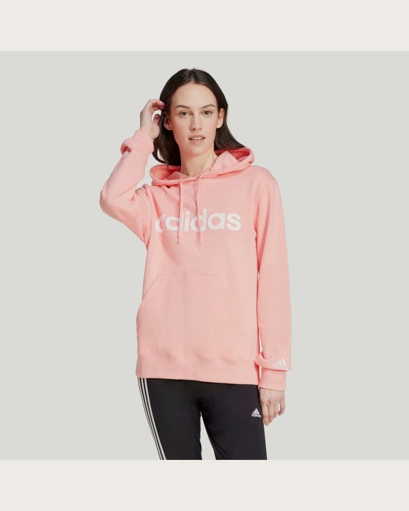 Dámska mikina s kapucňou ADIDAS W LIN FT HD-IY9186-Pink – fotka 2