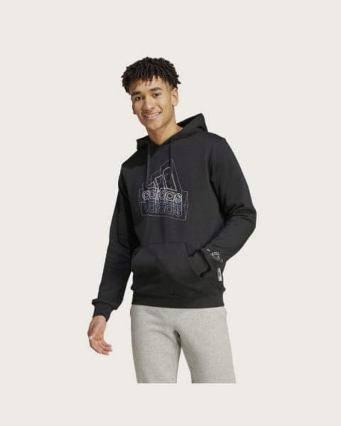 Pánska mikina s kapucňou ADIDAS M TECH BOS H-IW2636-Black