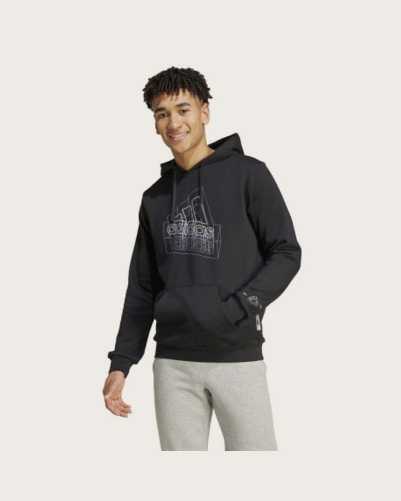 Pánska mikina s kapucňou ADIDAS M TECH BOS H-IW2636-Black