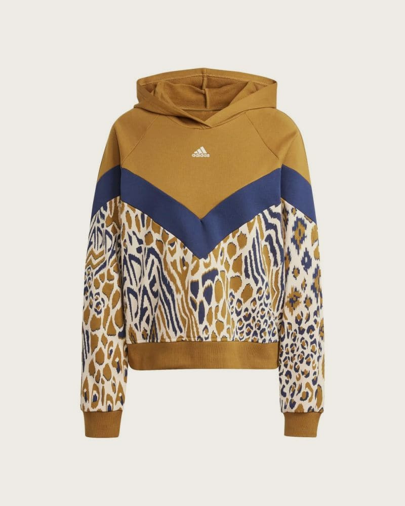 Dámska mikina s kapucňou ADIDAS FARM HOODIE-IV9738-Brown – fotka 6