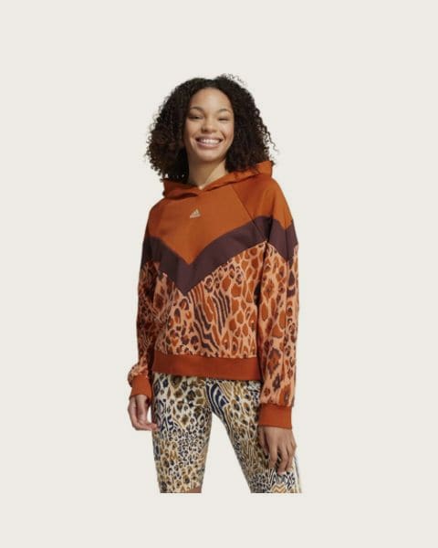 Dámska mikina s kapucňou ADIDAS FARM HOODIE-IV9739-Orange