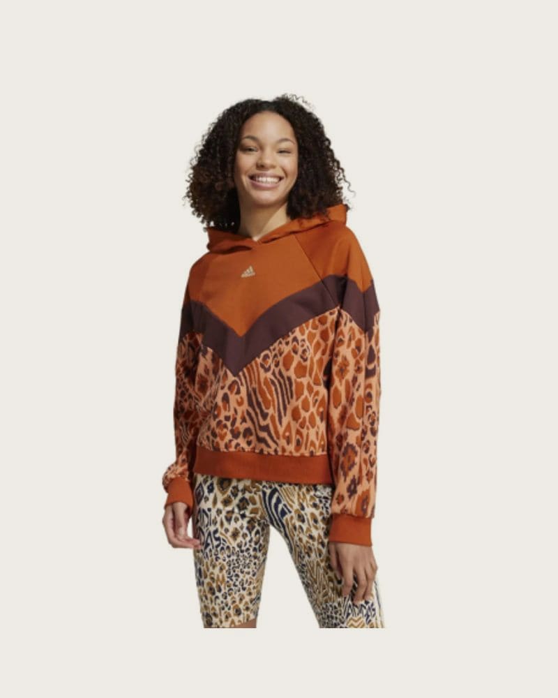Dámska mikina s kapucňou ADIDAS FARM HOODIE-IV9739-Orange