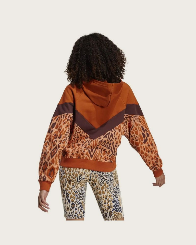 Dámska mikina s kapucňou ADIDAS FARM HOODIE-IV9739-Orange – fotka 3