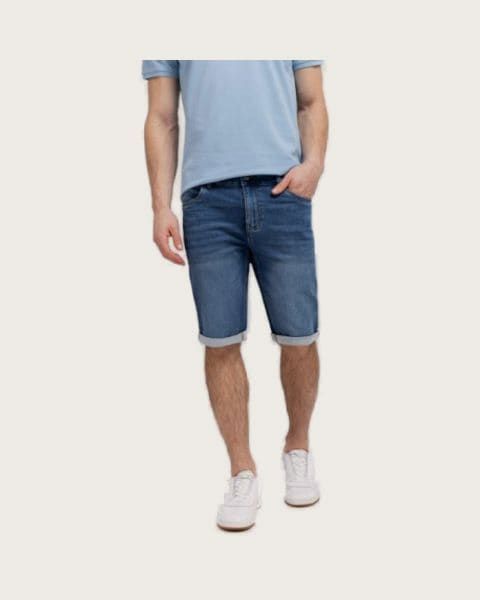 Pánske riflové kraťasy VOLCANO MEXT-600-NAVY