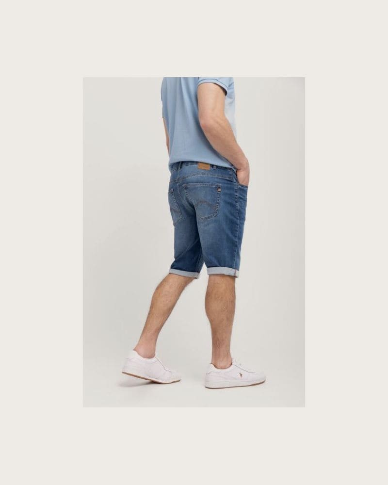Pánske riflové kraťasy VOLCANO MEXT-600-NAVY – fotka 2