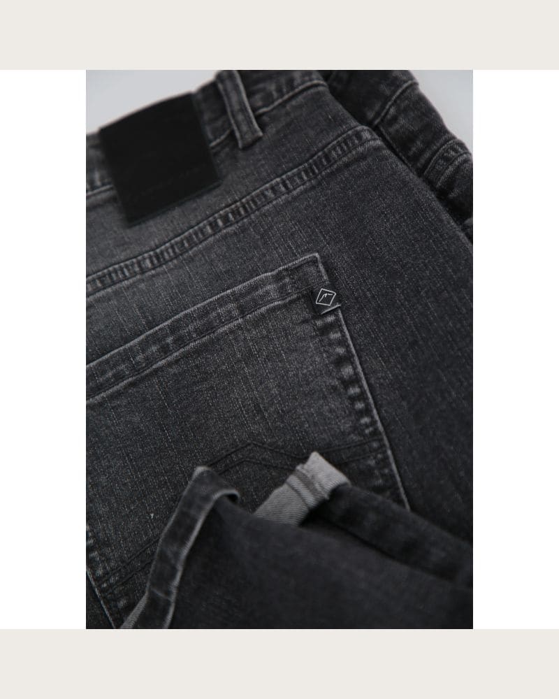 Pánske riflové kraťasy VOLCANO MIST-701-GRAPHITE – fotka 5