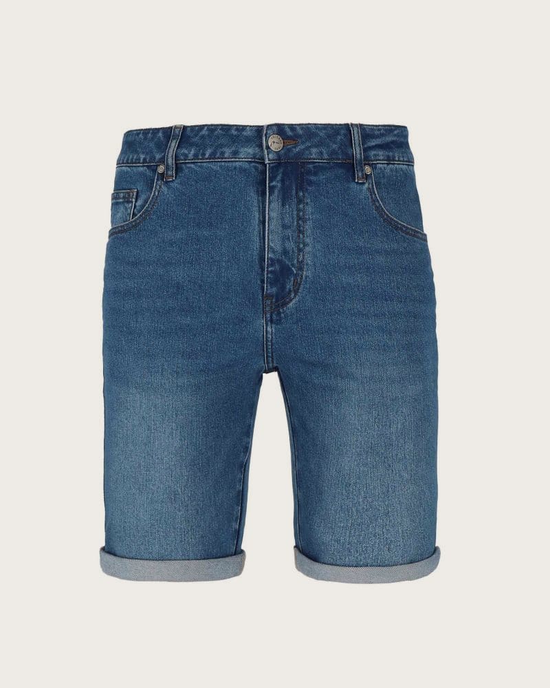 Pánske riflové kraťasy VOLCANO MEAR-600-NAVY – fotka 4