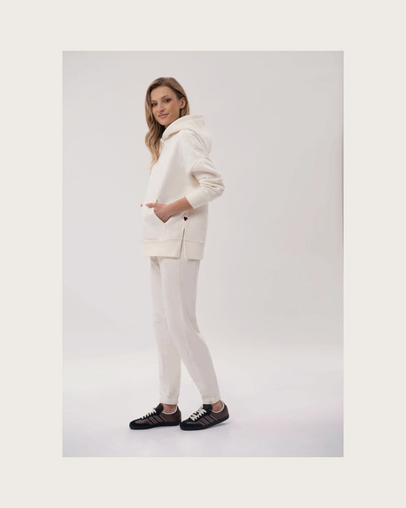 Dámske tepláky VOLCANO ZEN-100-WHITE – fotka 3