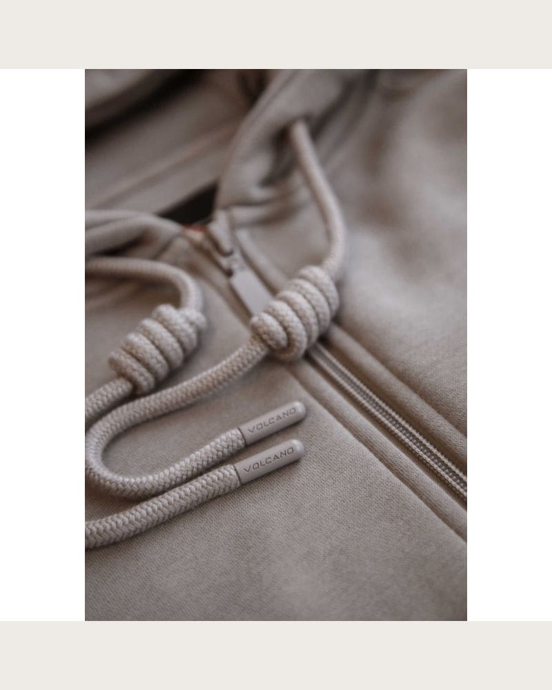 Dámska zateplená mikina so zipsom VOLCANO TIFFI-102-BEIGE – fotka 6