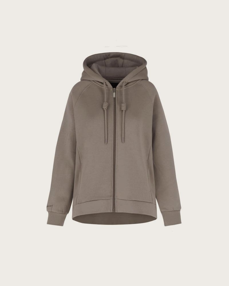 Dámska zateplená mikina so zipsom VOLCANO TIFFI-102-BEIGE – fotka 7
