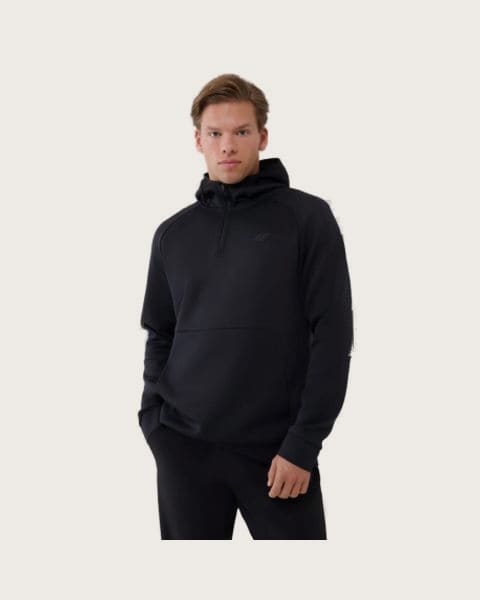Pánska mikina s kapucňou 4F SWEATSHIRT FNK M457-20S-DEEP BLACK