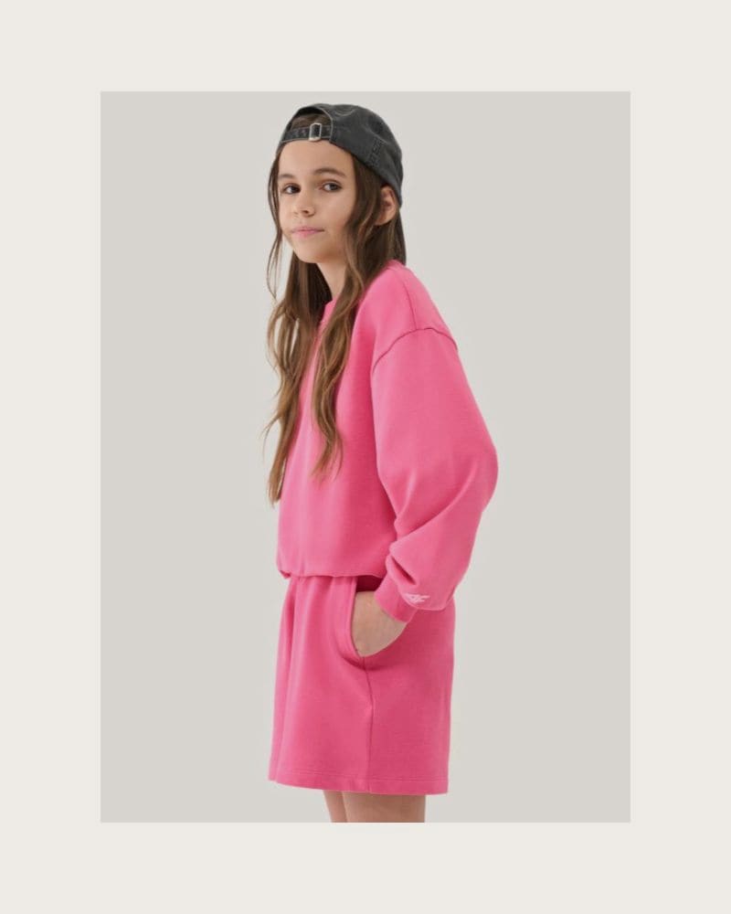 Dievčenské teplákové kraťasy 4F JUNIOR SHORTS CAS F470-54S-PINK – fotka 2