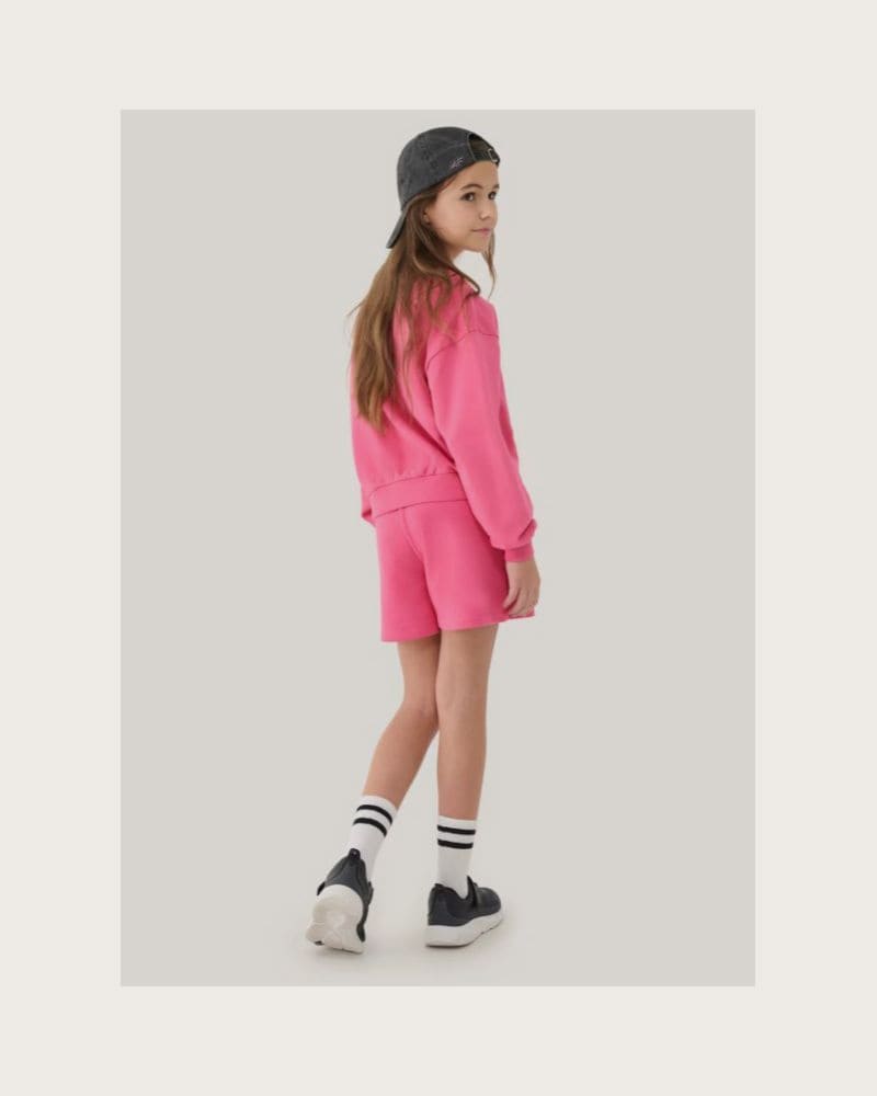 Dievčenské teplákové kraťasy 4F JUNIOR SHORTS CAS F470-54S-PINK – fotka 4