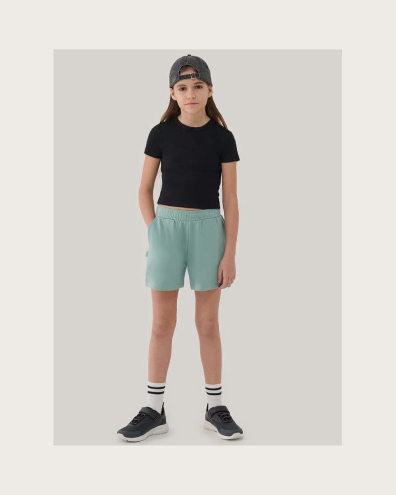 Dievčenské teplákové kraťasy 4F JUNIOR SHORTS CAS F470-47S-MINT – fotka 2