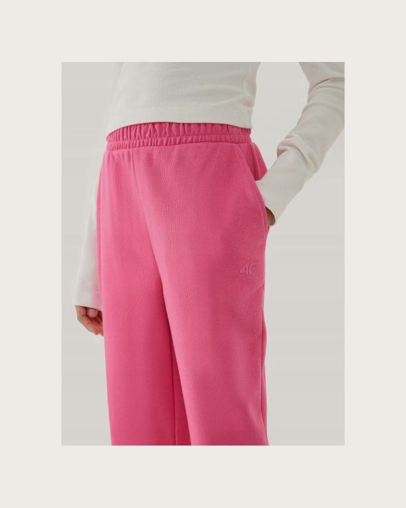 Dievčenské tepláky 4F JUNIOR TROUSERS CAS F0950-54S-PINK – fotka 2