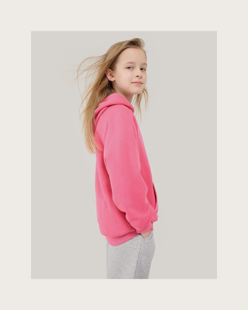Dievčenská mikina s kapucňou 4F JUNIOR SWEATSHIRT F1478-54S-PINK – fotka 3