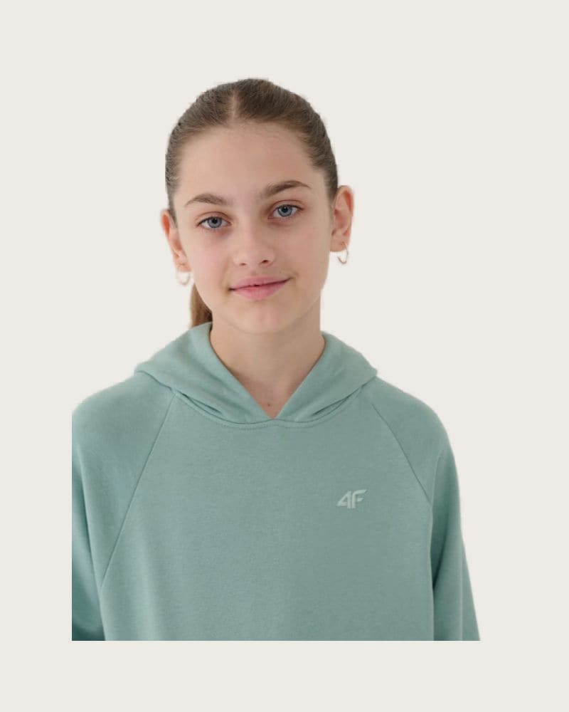 Dievčenská mikina s kapucňou 4F JUNIOR SWEATSHIRT F1478-47S-MINT – fotka 2