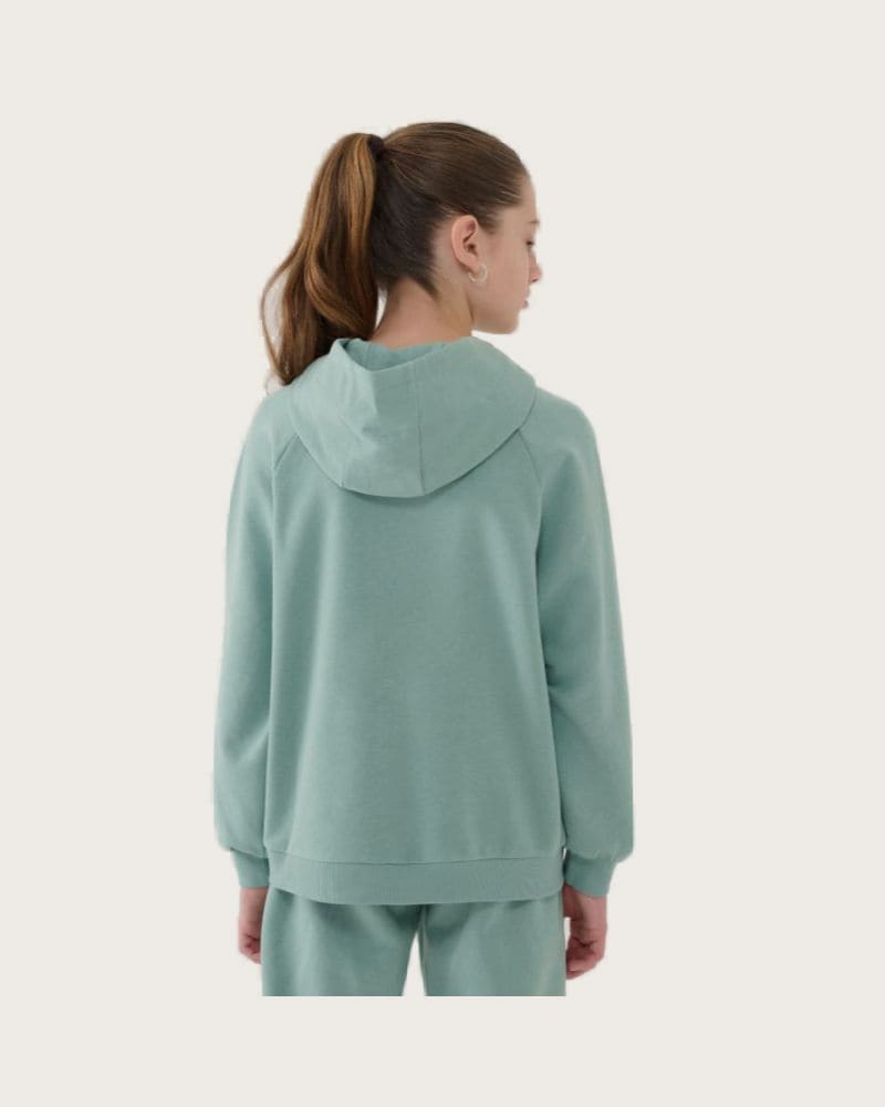 Dievčenská mikina s kapucňou 4F JUNIOR SWEATSHIRT F1478-47S-MINT – fotka 3
