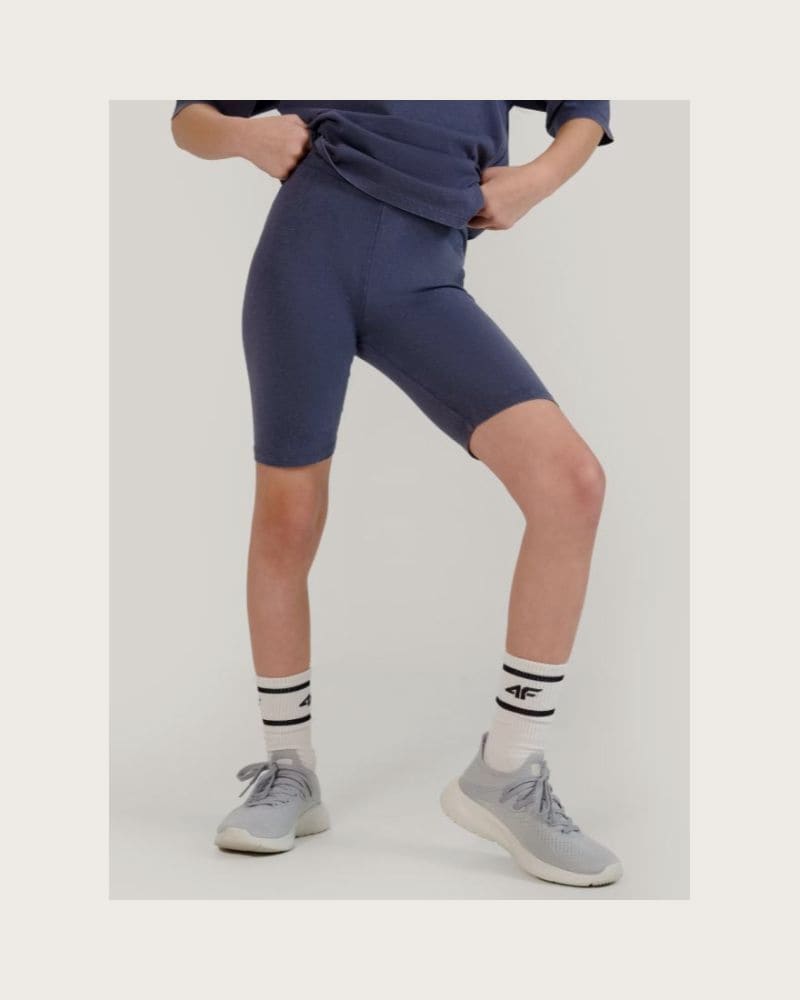 Dievčenské tréningové kraťasy 4F JUNIOR SHORT TIGHTS CAS F001-22S-ANTHRACITE – fotka 2