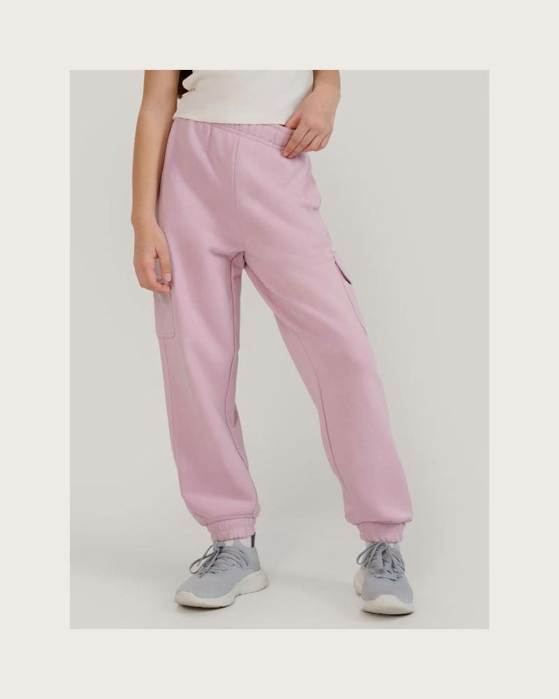 Dievčenské tepláky 4F JUNIOR TROUSERS CAS F1135-52S-LIGHT VIOLET – fotka 2