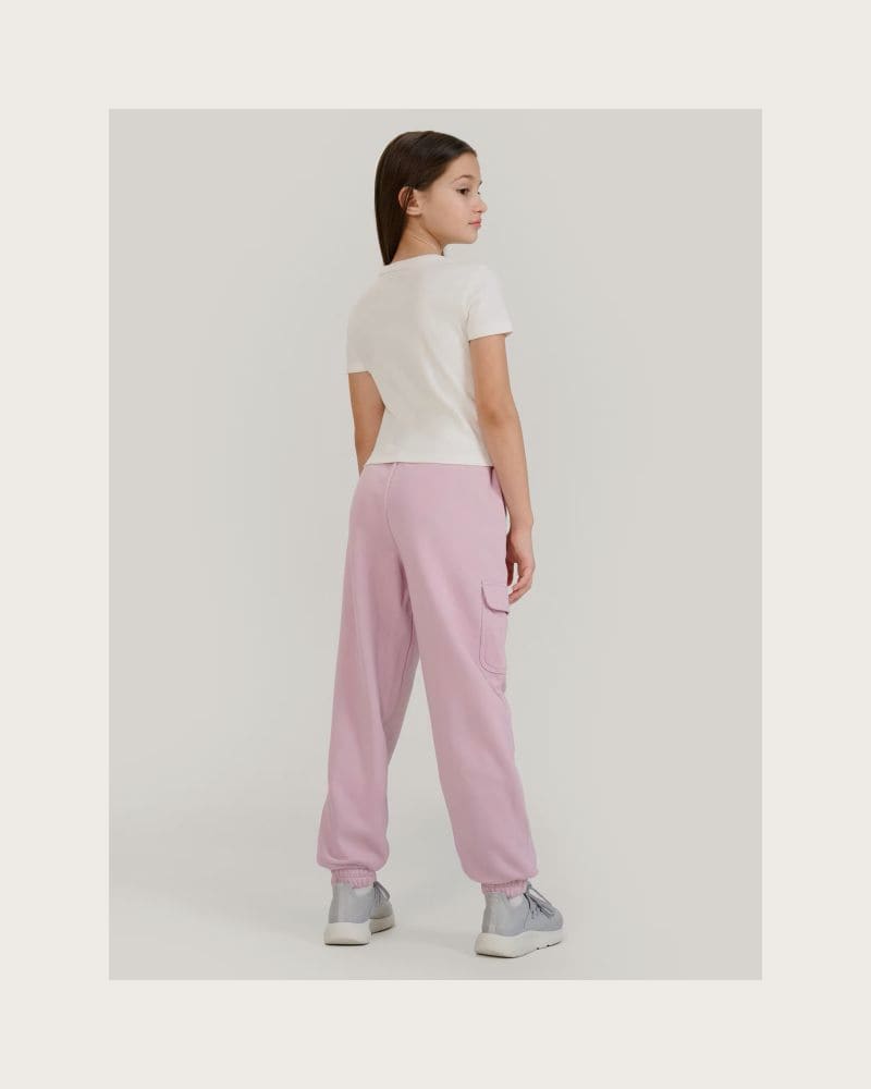 Dievčenské tepláky 4F JUNIOR TROUSERS CAS F1135-52S-LIGHT VIOLET – fotka 5