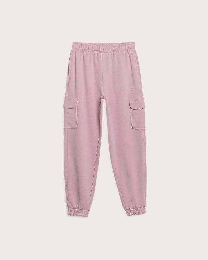 Dievčenské tepláky 4F JUNIOR TROUSERS CAS F1135-52S-LIGHT VIOLET – fotka 6