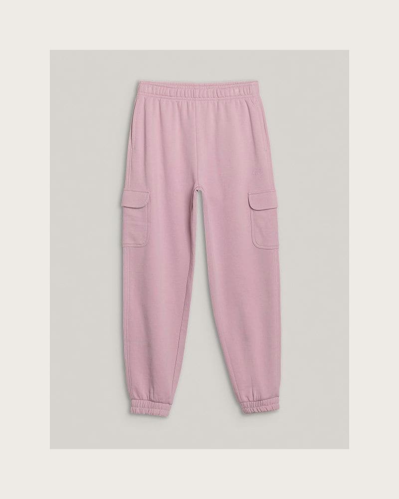 Dievčenské tepláky 4F JUNIOR TROUSERS CAS F1135-52S-LIGHT VIOLET – fotka 7