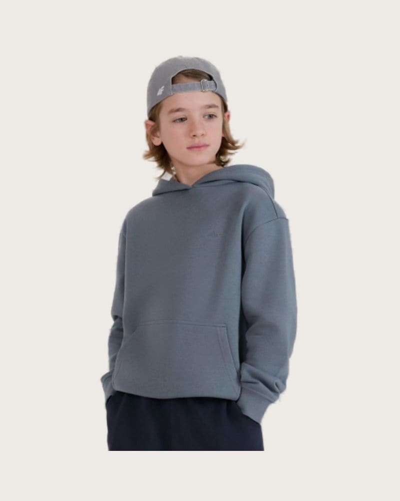 Chlapčenská mikina s kapucňou 4F JUNIOR SWEATSHIRT M1852-46S-TEAL