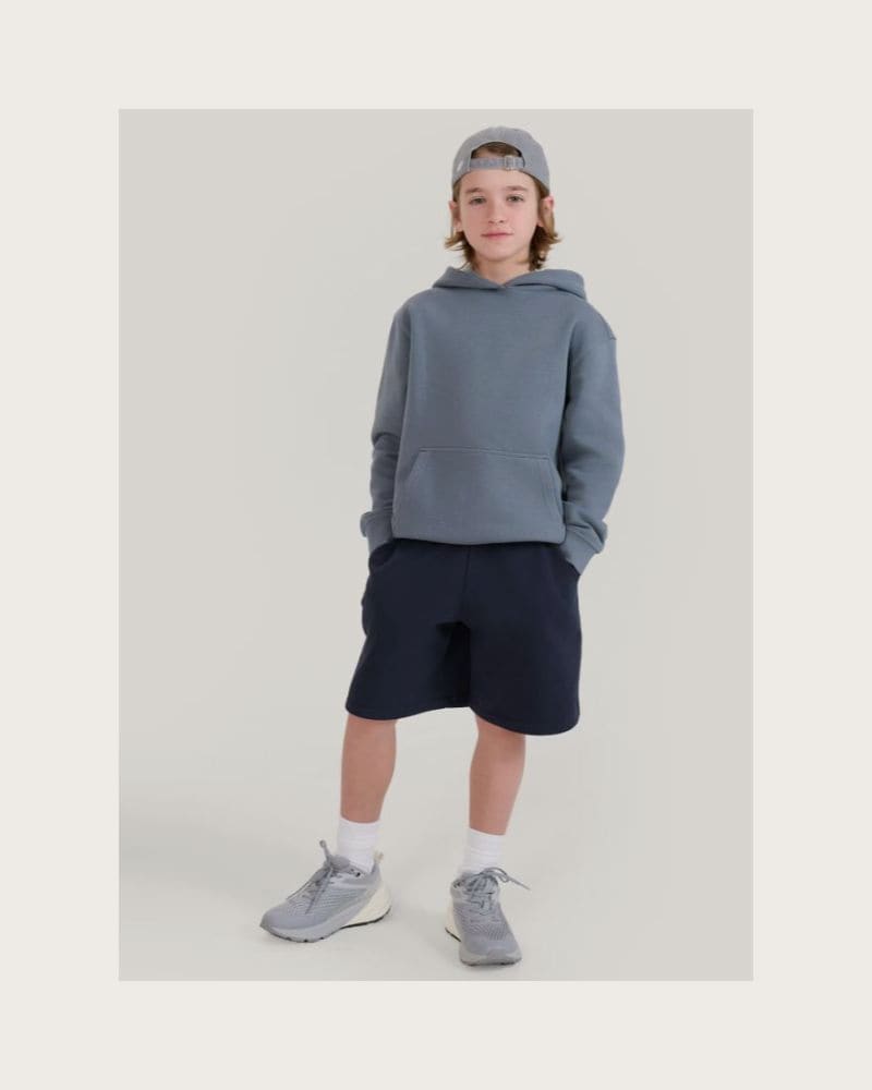 Chlapčenská mikina s kapucňou 4F JUNIOR SWEATSHIRT M1852-46S-TEAL – fotka 4