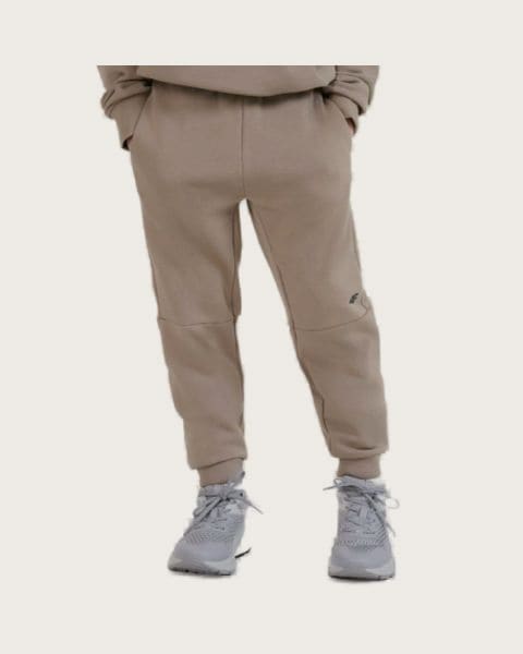Chlapčenské tepláky 4F JUNIOR TROUSERS CAS M1103-83S-BEIGE