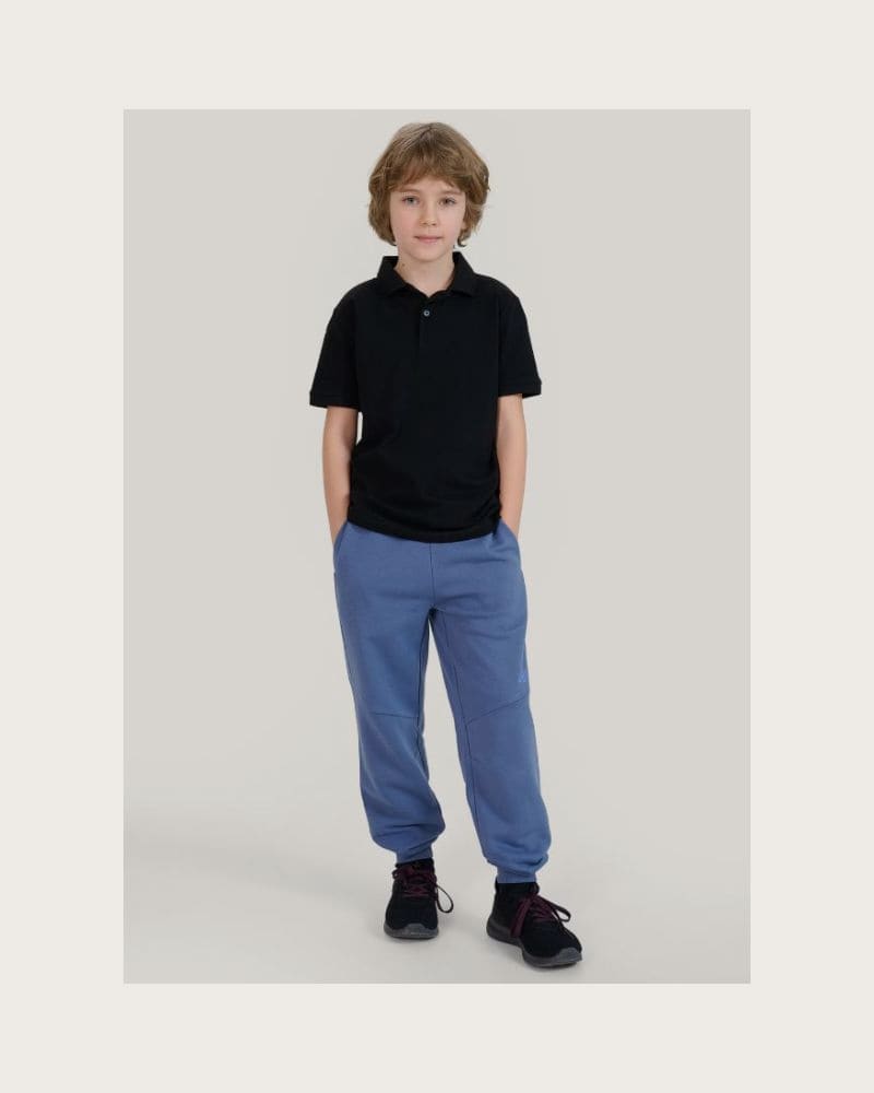 Chlapčenské tepláky 4F JUNIOR TROUSERS CAS M1103-33S-BLUE – fotka 2
