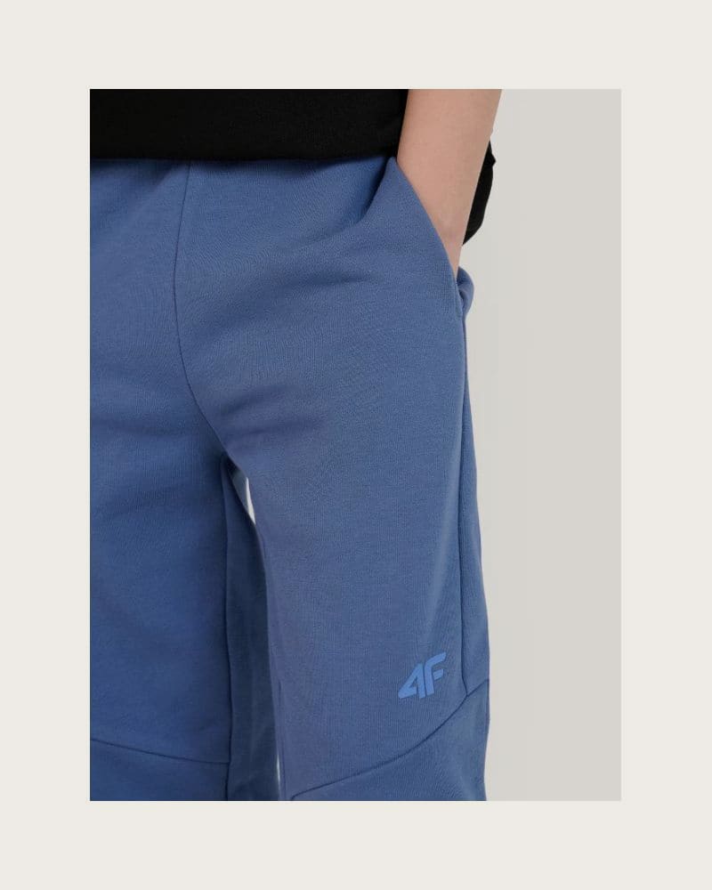 Chlapčenské tepláky 4F JUNIOR TROUSERS CAS M1103-33S-BLUE – fotka 4